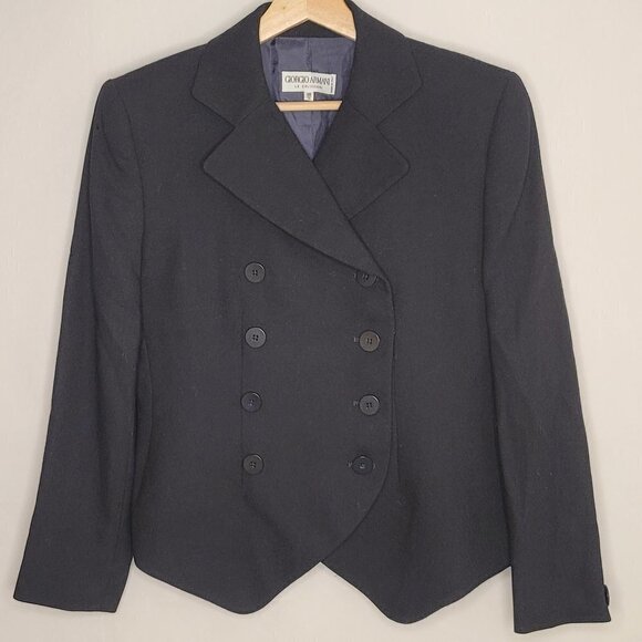 Giorgio Armani 8-Button Double-Breasted Blazer - Picture 3 of 8